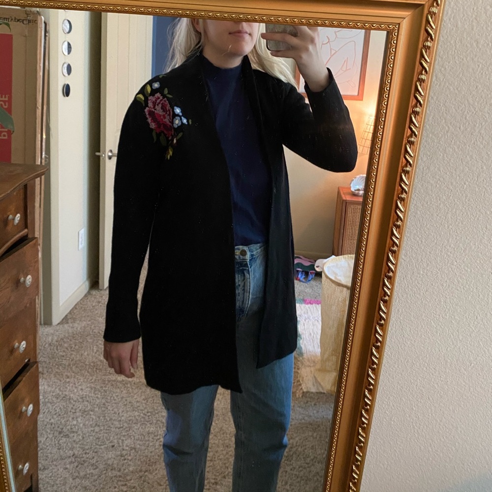 floral cardigan
